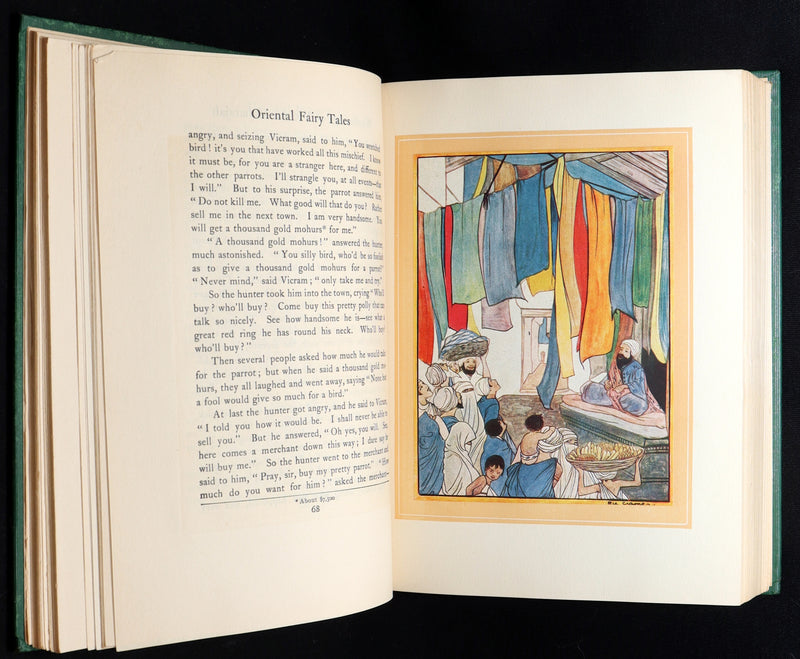 1923 Rare Book - Oriental Fairy Tales Illustrated by Rie Cramer