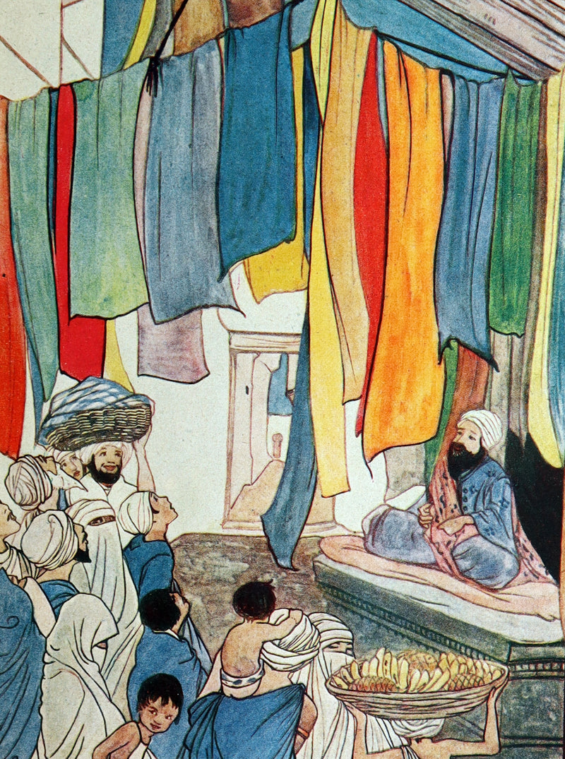 1923 Rare Book - Oriental Fairy Tales Illustrated by Rie Cramer