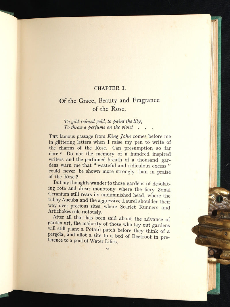 1914 Rare Book - Roses and Rose Gardens by Walter P. Wright, Illustrated