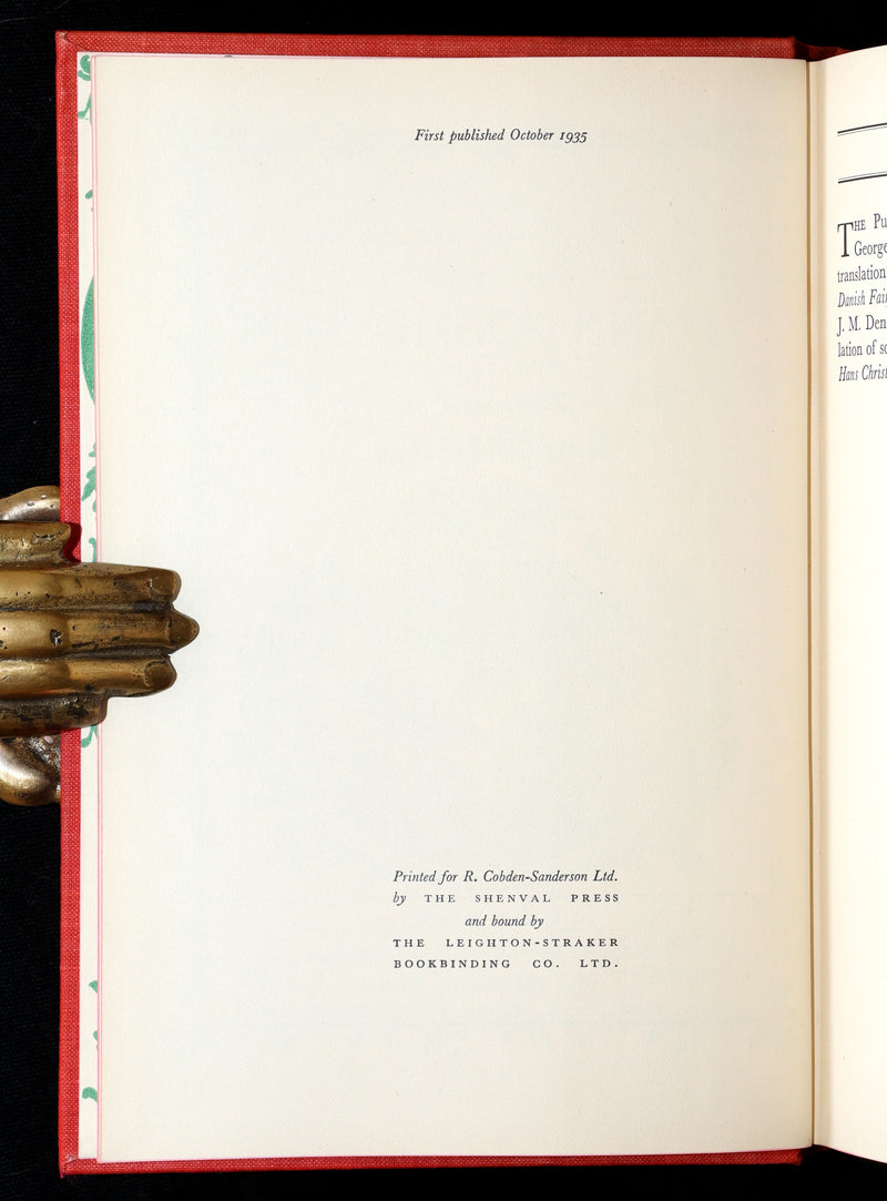 1935 Rare First Edition - Andersen Fairy Tales Illustrated by Rex Whistler