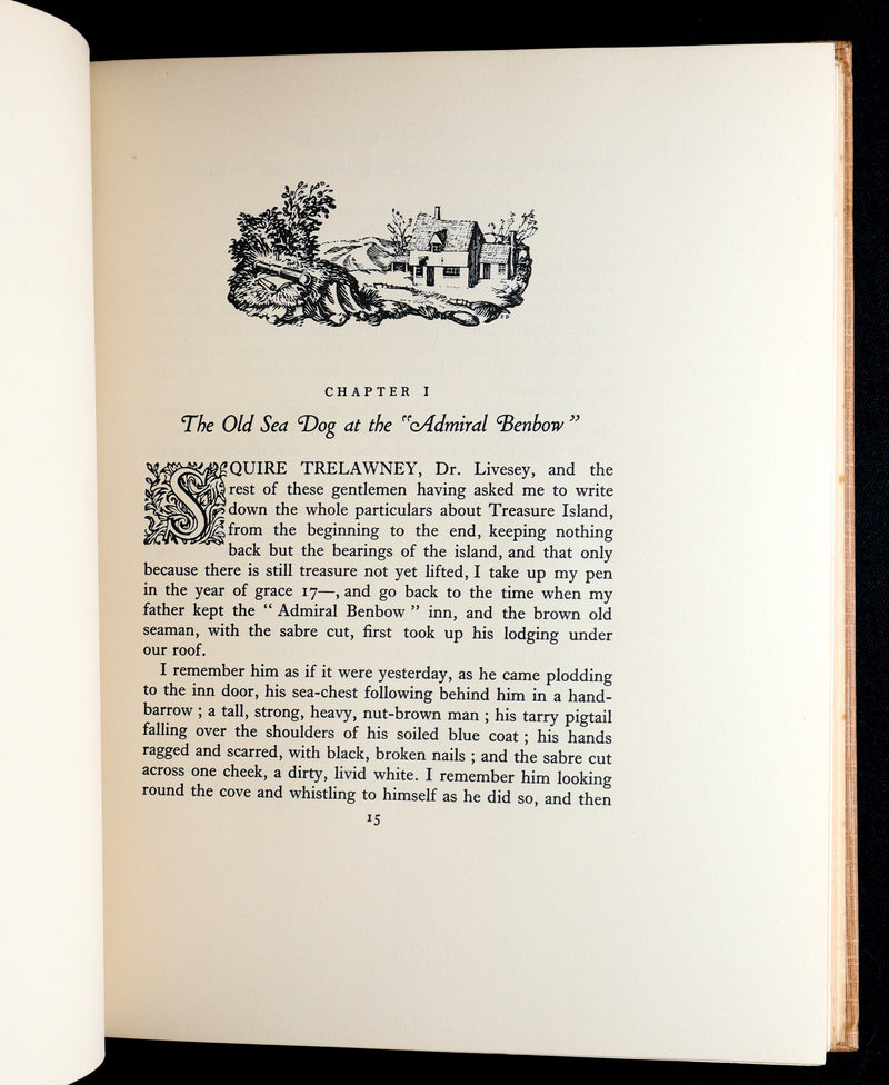 1927 First Edmund Dulac Illustrated Edition - Treasure Island by Louis Stevenson
