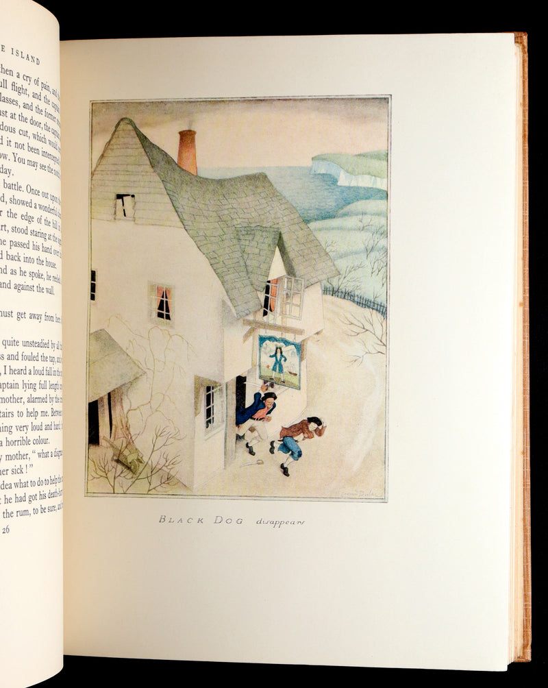 1927 First Edmund Dulac Illustrated Edition - Treasure Island by Louis Stevenson
