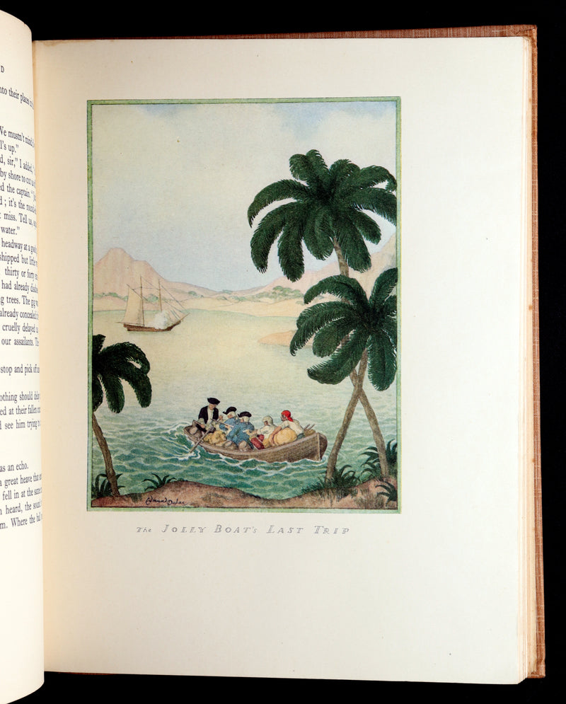 1927 First Edmund Dulac Illustrated Edition - Treasure Island by Louis Stevenson