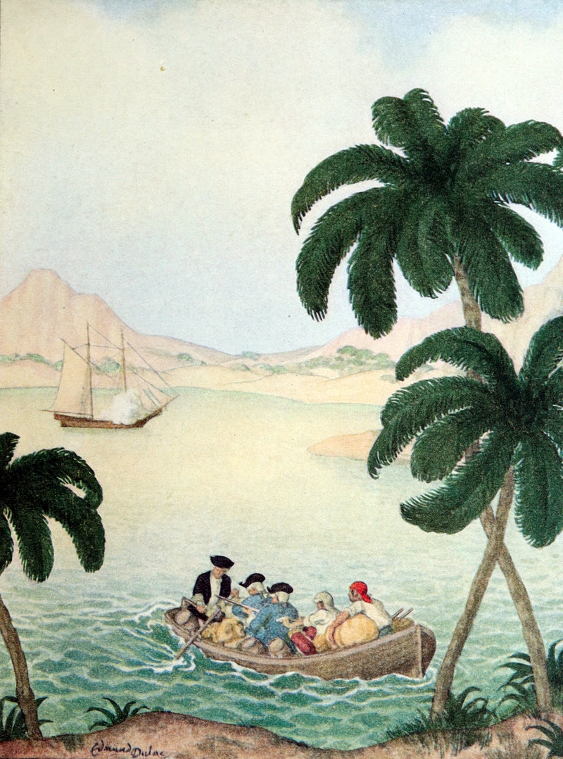 1927 First Edmund Dulac Illustrated Edition - Treasure Island by Louis Stevenson