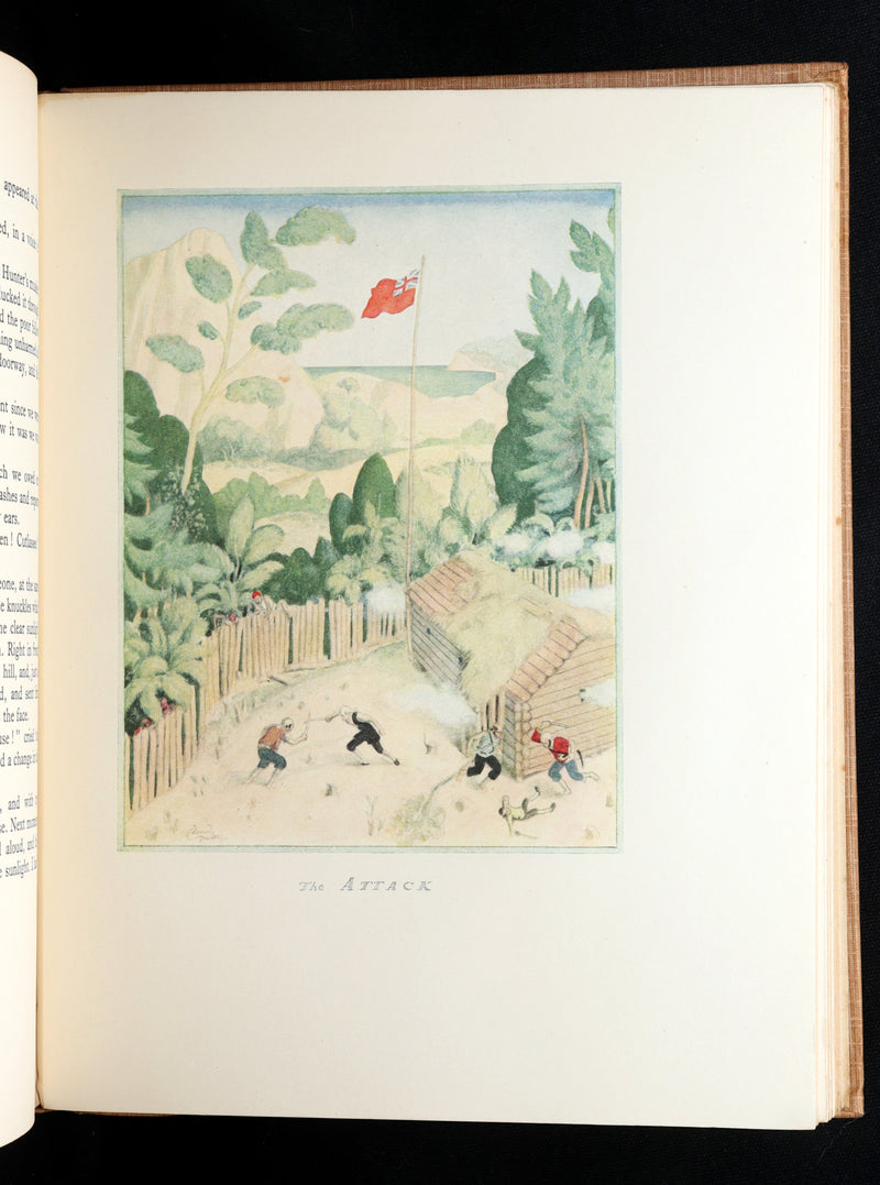 1927 First Edmund Dulac Illustrated Edition - Treasure Island by Louis Stevenson