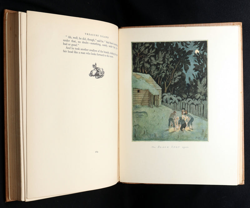 1927 First Edmund Dulac Illustrated Edition - Treasure Island by Louis Stevenson