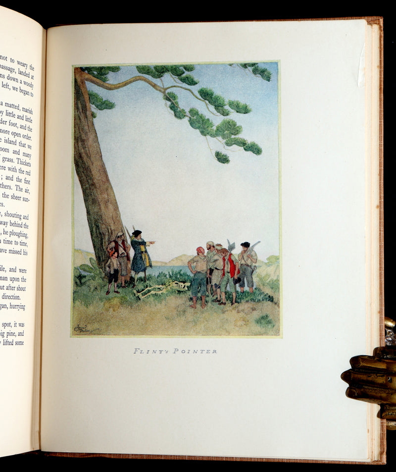 1927 First Edmund Dulac Illustrated Edition - Treasure Island by Louis Stevenson