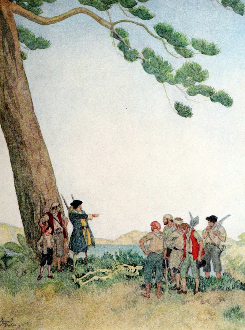 1927 First Edmund Dulac Illustrated Edition - Treasure Island by Louis Stevenson