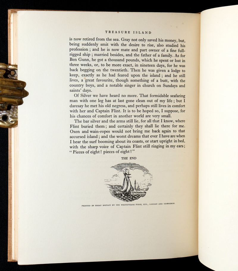 1927 First Edmund Dulac Illustrated Edition - Treasure Island by Louis Stevenson
