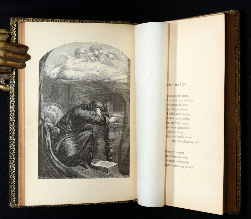 1866 Rare Book - Poems by Edgar Allan Poe. Complete with an Original Memoir
