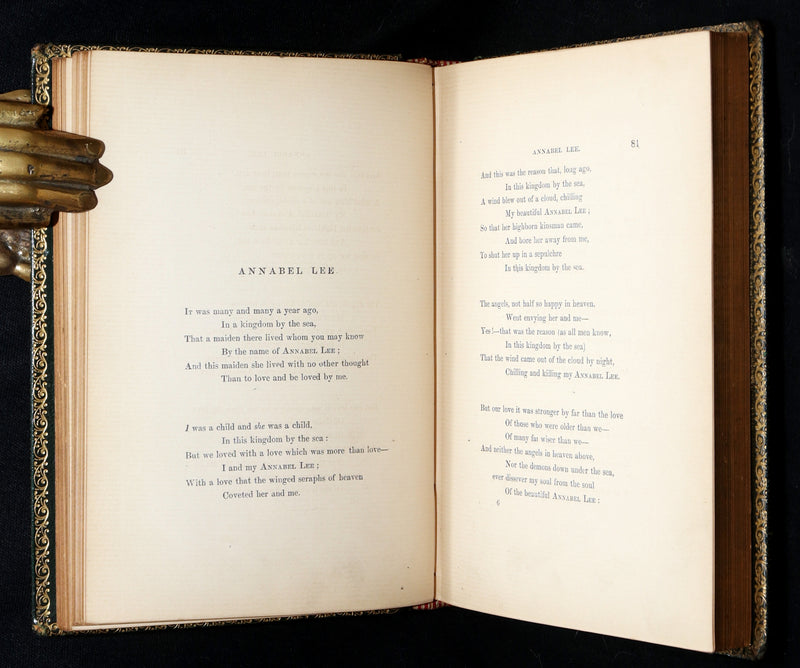 1866 Rare Book - Poems by Edgar Allan Poe. Complete with an Original Memoir