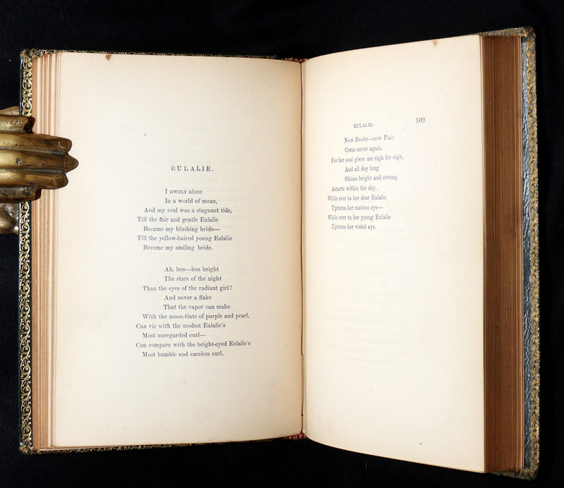 1866 Rare Book - Poems by Edgar Allan Poe. Complete with an Original Memoir