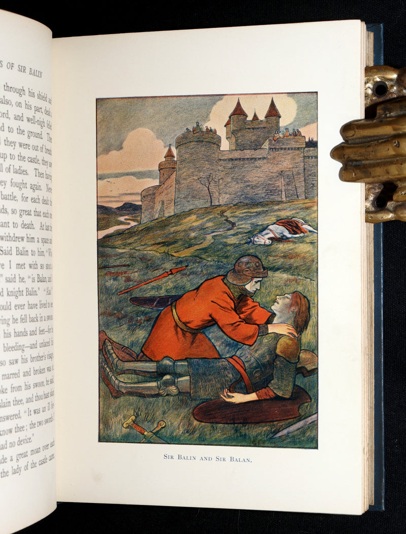 1898 First Edition - Heroes of Chivalry and Romance Illustrated by George Morrow