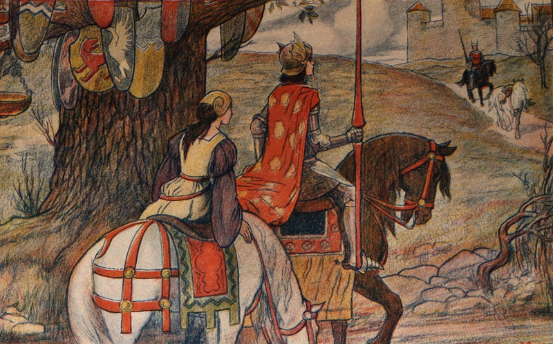 1898 First Edition - Heroes of Chivalry and Romance Illustrated by George Morrow