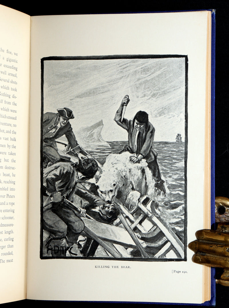 1889 Rare Book - Arthur Gordon Pym by Edgar Allan Poe, Illustrated by McCormick