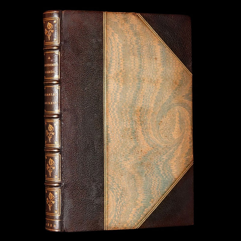 1886 Scarce Hand-colored Edition - A Christmas Carol, A Ghost Story of Christmas