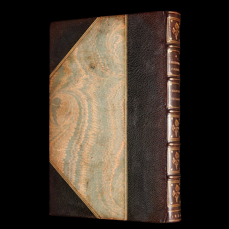 1886 Scarce Hand-colored Edition - A Christmas Carol, A Ghost Story of Christmas