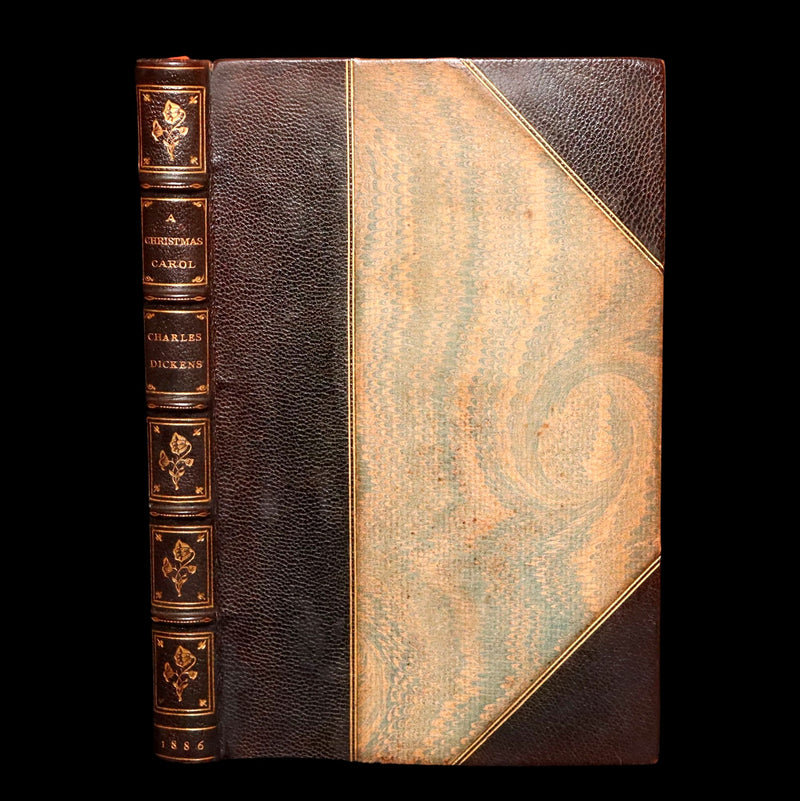 1886 Scarce Hand-colored Edition - A Christmas Carol, A Ghost Story of Christmas