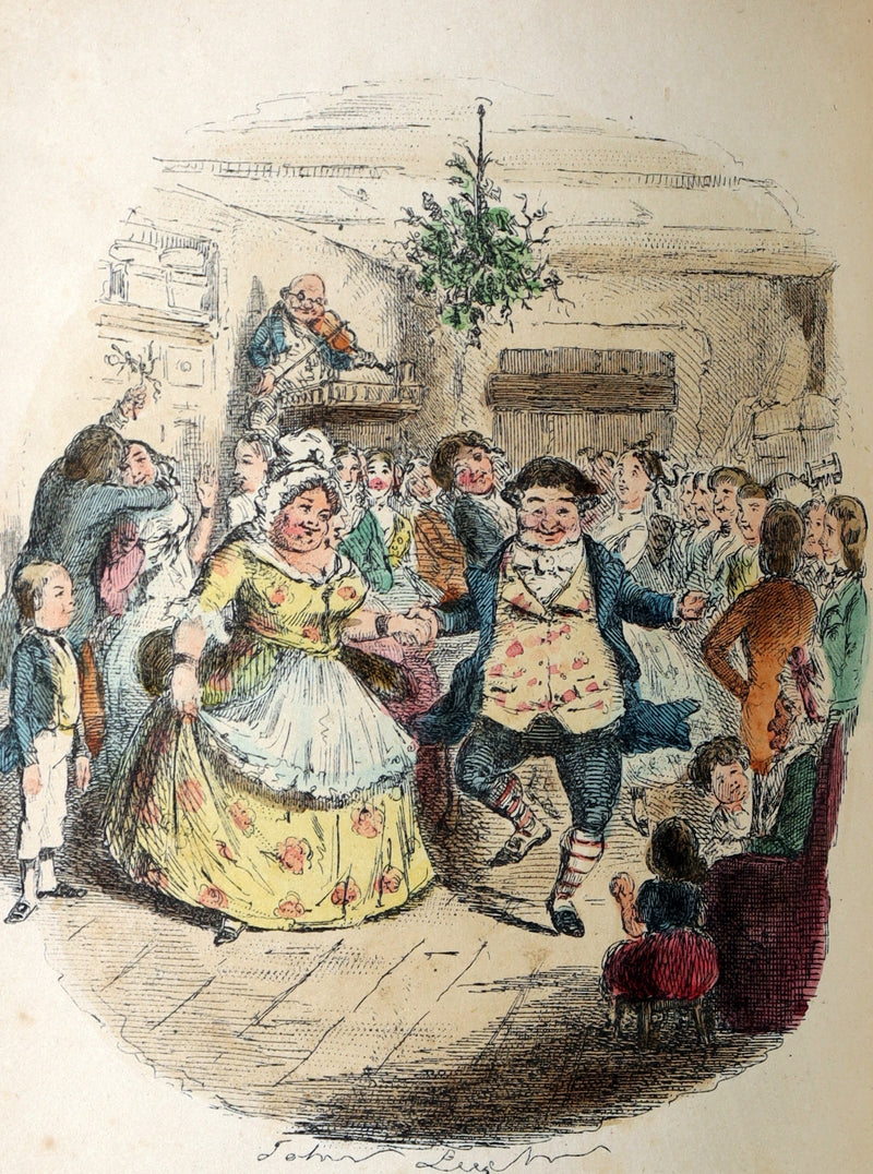 1886 Scarce Hand-colored Edition - A Christmas Carol, A Ghost Story of Christmas