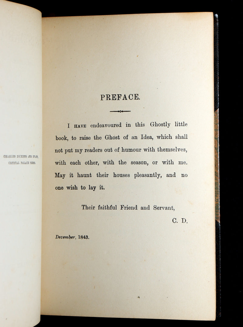 1886 Scarce Hand-colored Edition - A Christmas Carol, A Ghost Story of Christmas
