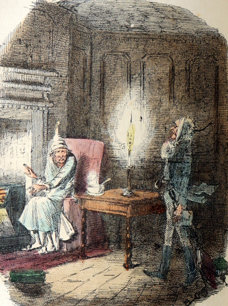 1886 Scarce Hand-colored Edition - A Christmas Carol, A Ghost Story of Christmas