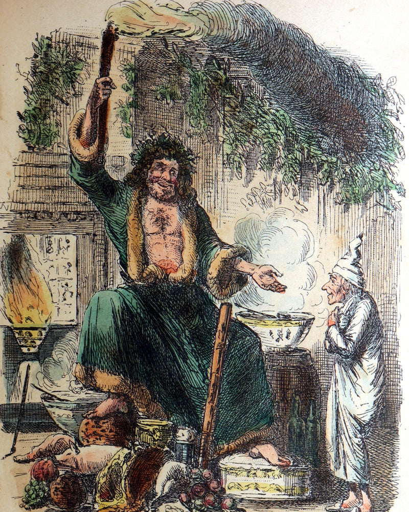 1886 Scarce Hand-colored Edition - A Christmas Carol, A Ghost Story of Christmas