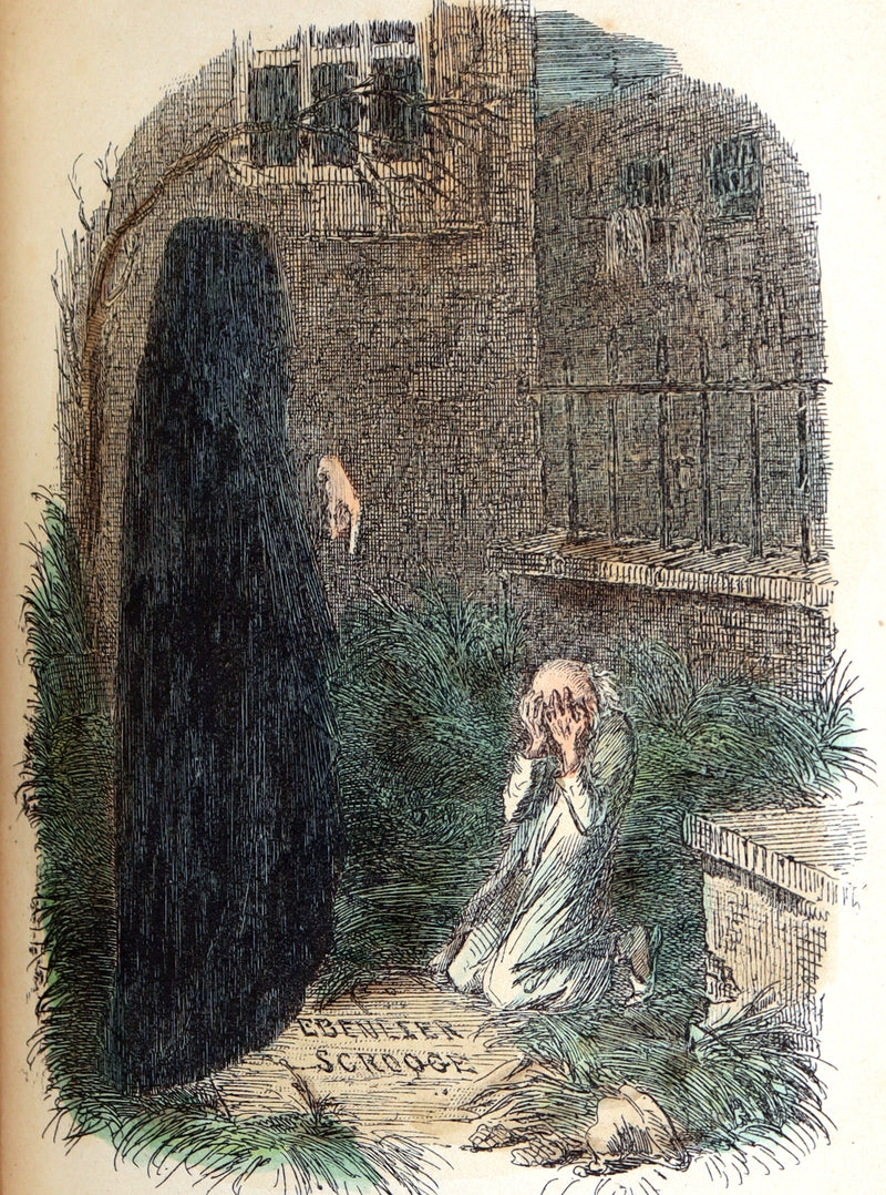 1886 Scarce Hand-colored Edition - A Christmas Carol, A Ghost Story of Christmas