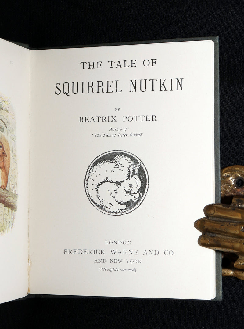 1910 Rare Book - The Tale of Squirrel Nutkin by Beatrix Potter