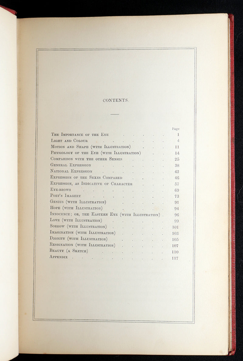 1856 Rare Victorian Treatise on Physiognomy - Language of the Eye by J. Turnley