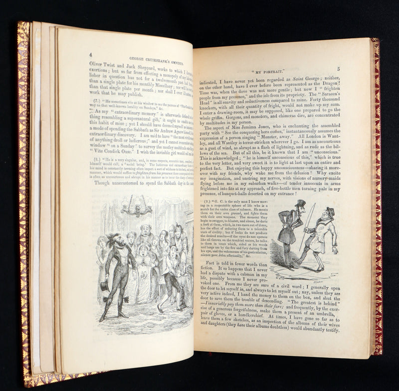 1842 Exquisite First Edition bound by Bayntun - George Cruikshank's Omnibus