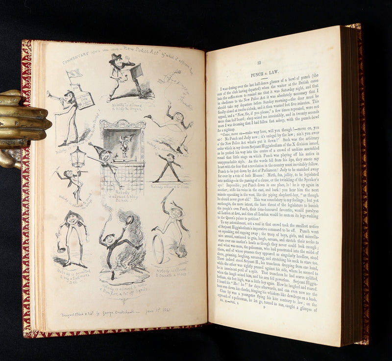 1842 Exquisite First Edition bound by Bayntun - George Cruikshank's Omnibus