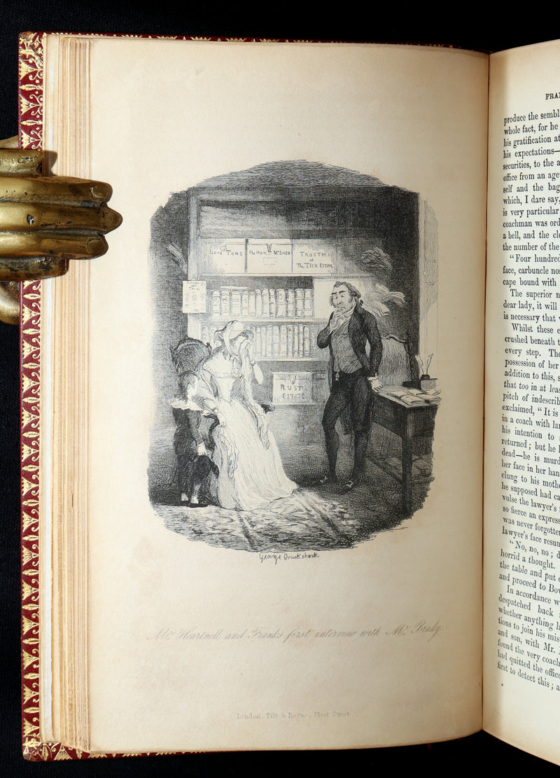 1842 Exquisite First Edition bound by Bayntun - George Cruikshank's Omnibus