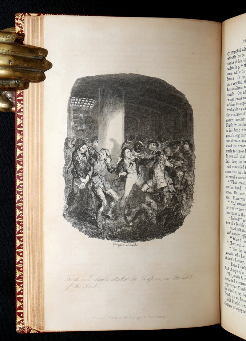 1842 Exquisite First Edition bound by Bayntun - George Cruikshank's Omnibus