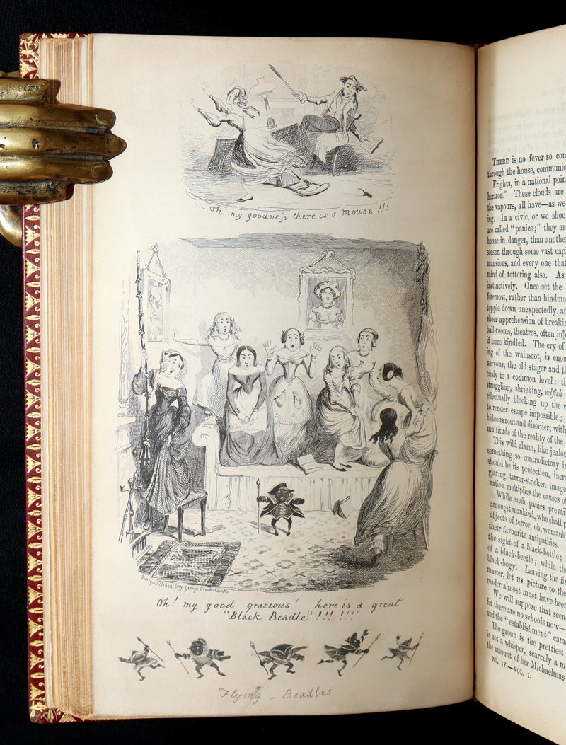 1842 Exquisite First Edition bound by Bayntun - George Cruikshank's Omnibus