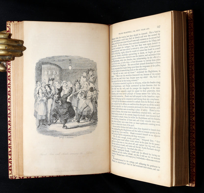 1842 Exquisite First Edition bound by Bayntun - George Cruikshank's Omnibus