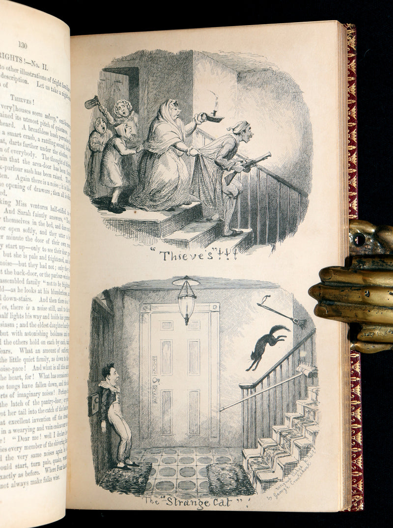 1842 Exquisite First Edition bound by Bayntun - George Cruikshank's Omnibus
