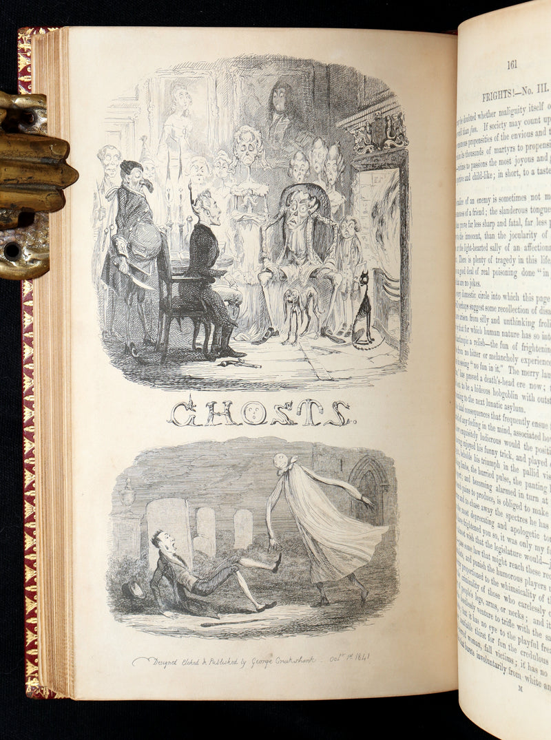 1842 Exquisite First Edition bound by Bayntun - George Cruikshank's Omnibus