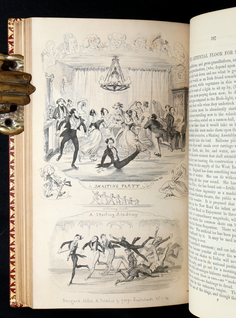 1842 Exquisite First Edition bound by Bayntun - George Cruikshank's Omnibus