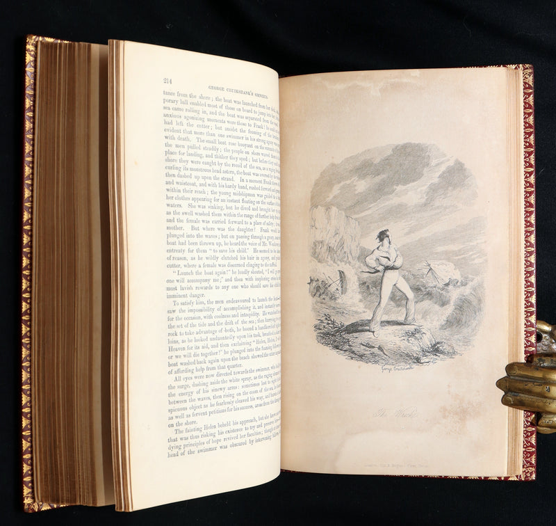 1842 Exquisite First Edition bound by Bayntun - George Cruikshank's Omnibus