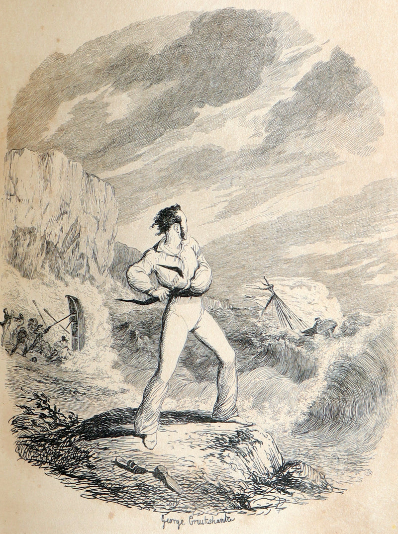 1842 Exquisite First Edition bound by Bayntun - George Cruikshank's Omnibus