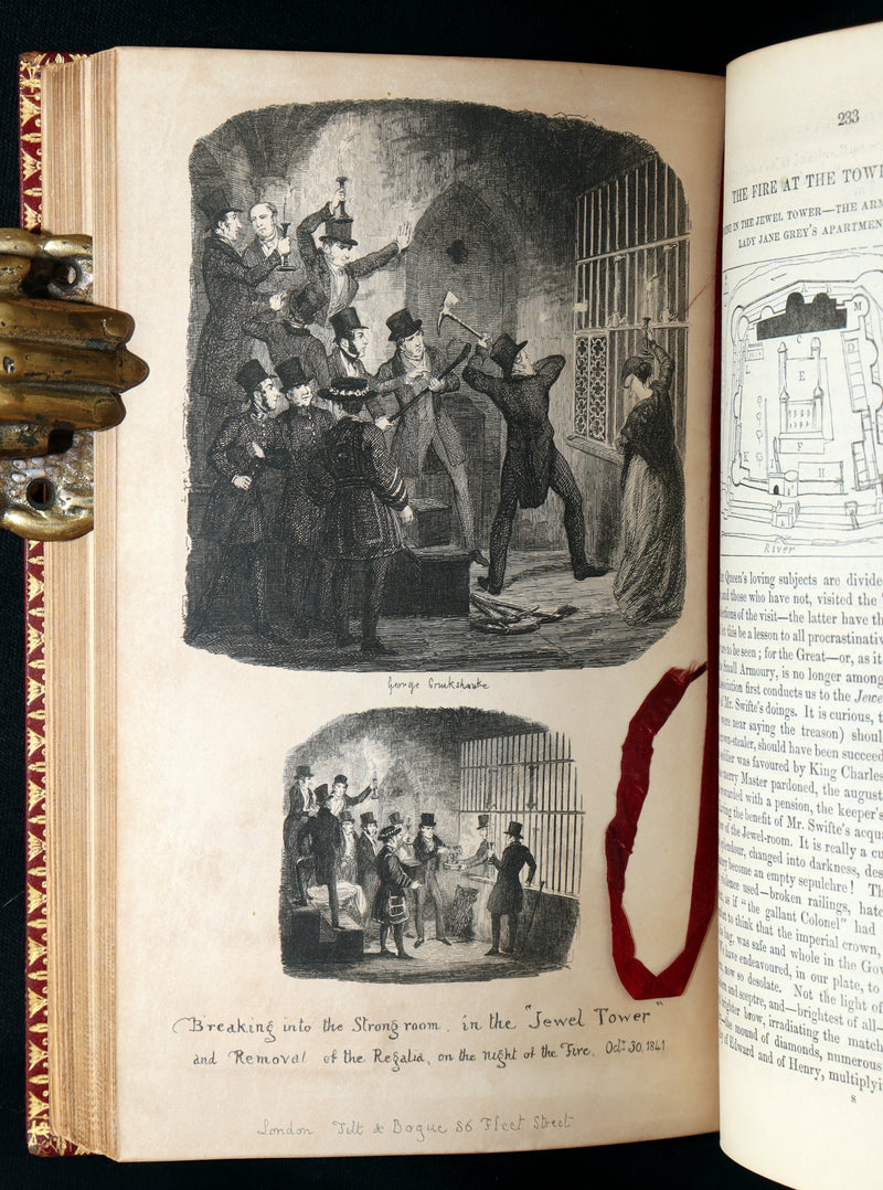 1842 Exquisite First Edition bound by Bayntun - George Cruikshank's Omnibus