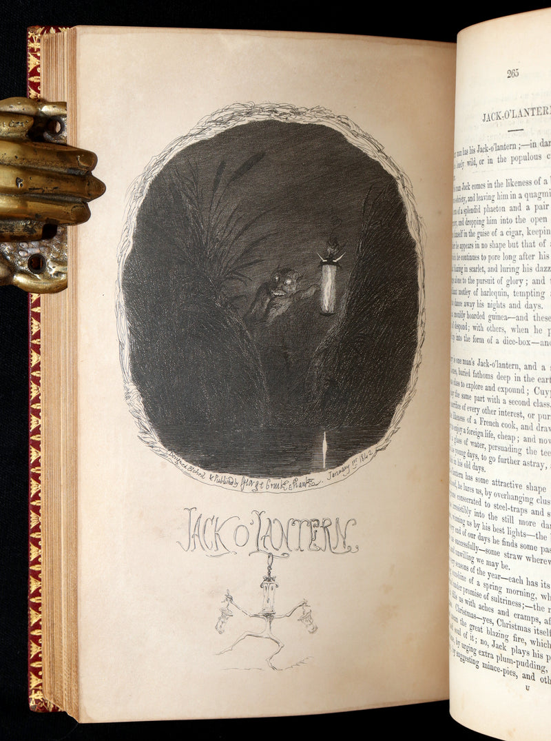 1842 Exquisite First Edition bound by Bayntun - George Cruikshank's Omnibus