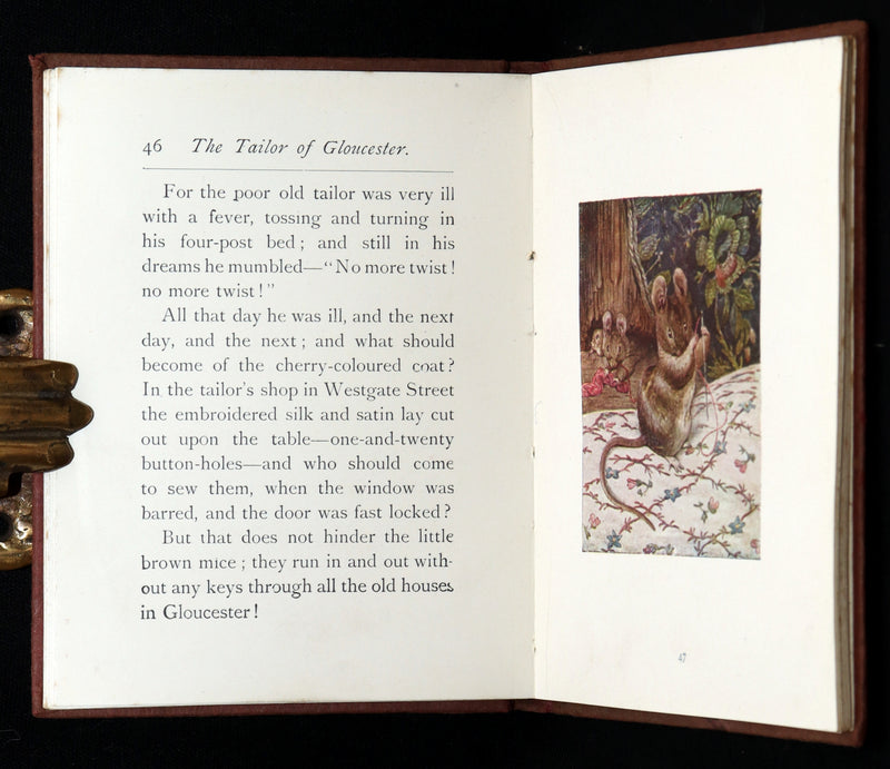 1910 Rare Early Edition - The Tailor of Gloucester by Beatrix Potter
