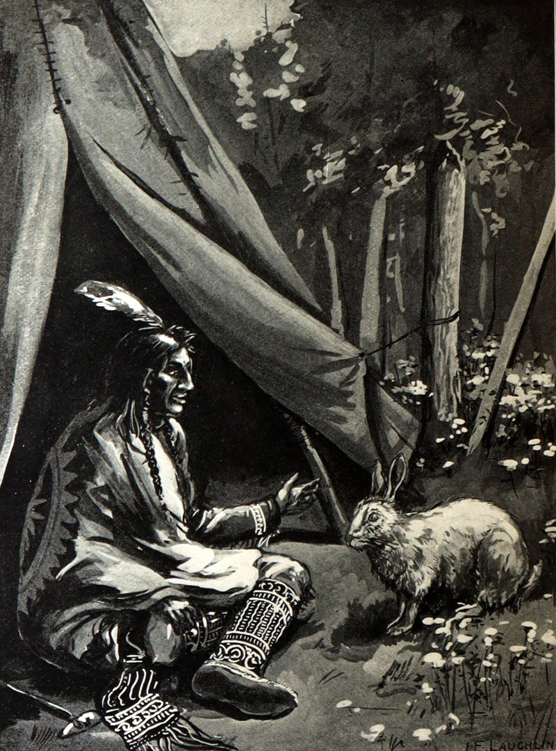 1903 Scarce First Signed Edition - Algonquin Indian Tales Collected by ER Young