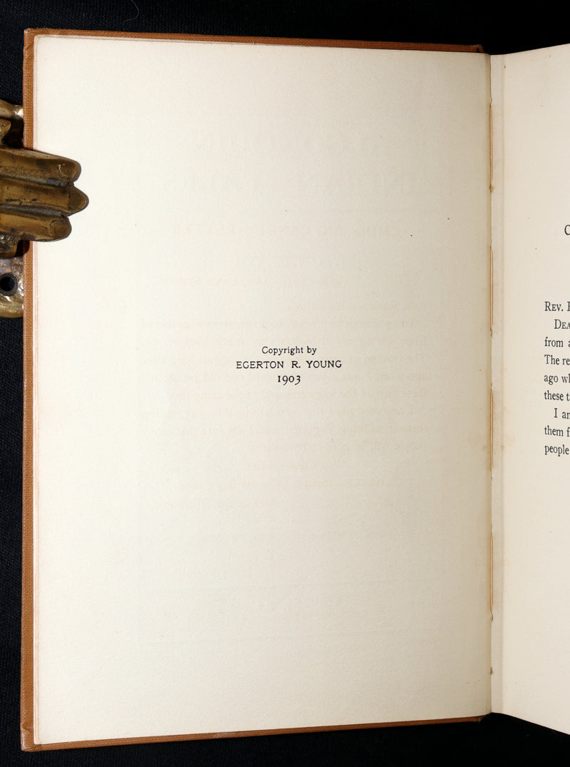 1903 Scarce First Signed Edition - Algonquin Indian Tales Collected by ER Young