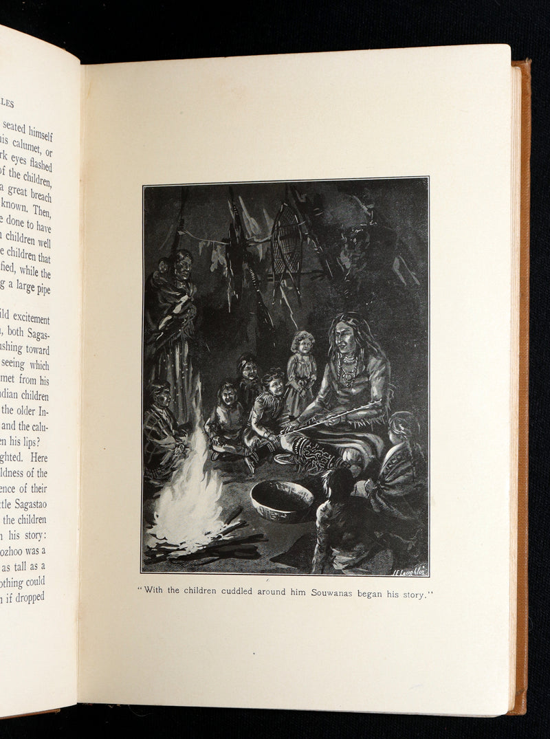 1903 Scarce First Signed Edition - Algonquin Indian Tales Collected by ER Young