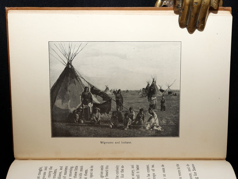 1903 Scarce First Signed Edition - Algonquin Indian Tales Collected by ER Young