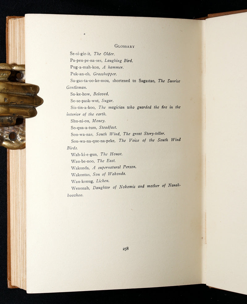1903 Scarce First Signed Edition - Algonquin Indian Tales Collected by ER Young
