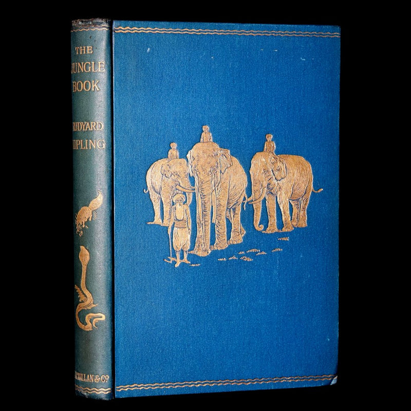 1896 Rare Book - The Jungle Book by Rudyard Kipling, First Edition, 5th Printing