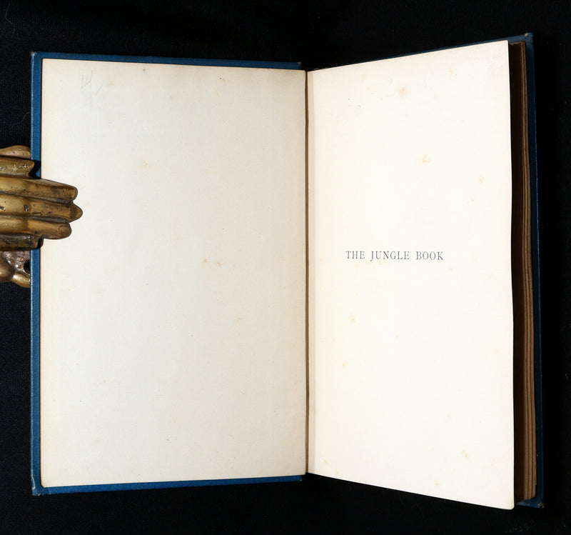 1896 Rare Book - The Jungle Book by Rudyard Kipling, First Edition, 5th Printing